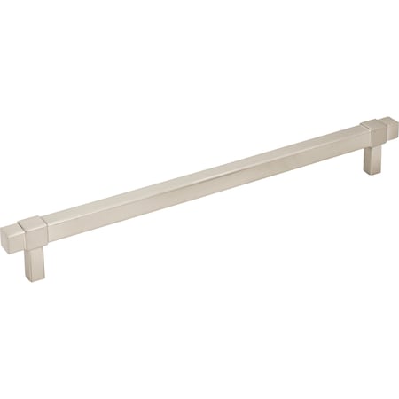 Jeffrey Alexander 224 mm Center-to-Center Satin Nickel Square Zane Cabinet Pull 293-224SN